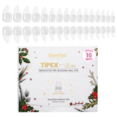 Beetles Tipex Lite apex nail tips almond medium 256pcs pack for a natural fit and quick results.