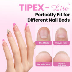 Beetles Tipex Lite Apex kit assembled highlights pre-shaped tips with built-in apex.
