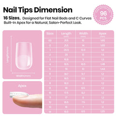 Beetles Tipex Lite Apex Nail Tips built in apex for instant strength