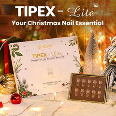 Beetles Tipex Lite apex nail tips pre-etched shape for faster prep.