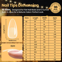 Beetles Tipex Lite tips for press-on makers deliver durability for professional-looking sets