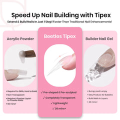 Beetles Tipex mini UV lamp for quick at-home curing of tips.