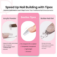 Beetles Tipex nail file helps shape and smooth extensions.