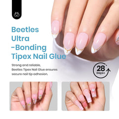 Beetles Tipex Nail Glue 20g mouth-design focuses on controlled glue flow before curing.