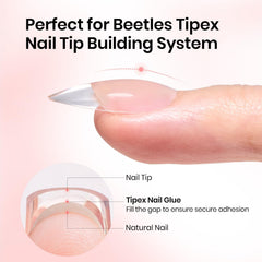 Beetles Tipex Nail Glue Gel precision nozzle enables smooth flow and precise tip placement