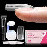 Beetles Tipex 224 tips close-up for precise fit and secure extensions