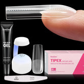 Beetles Tipex nail tips kit provides a complete extension solution for professional-style nails.