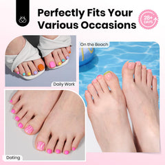 Beetles toe nail tips square close-up with double matte finish for secure adhesion.