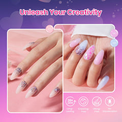 Beetles UV lamp included for fast professional gel nails at home.