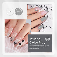 Beetles UV/LED cure image demonstrates quick 90–120 second sealing for salon-ready nails.