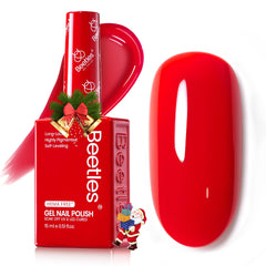 Beetles Vernis Gel Rouge classique: flacon élégant pour une manicure durable et éclatante