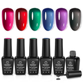 Beetles Vivid Noel jelly polish blue bottle for a festive glassy manicure