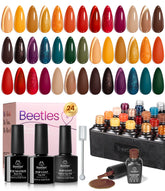 Beetles Winter Amber Twilight 20-color kit swatches for chic autumn looks