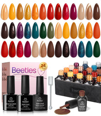 Beetles Winter Amber Twilight 20-color kit swatches for chic autumn looks