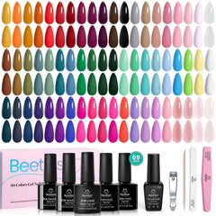 Beetles Winter Gel Nail Polish Set 60-color palette for versatile looks