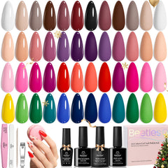 Beetles Winter Gel Polish Kit front packshot shows 25 colors for all seasons