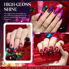 Beetles Winter Gel Polish mini bottles 5ml ready for quick DIY manicures and color mixing.
