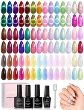 Beetles Winter Gel Polish Set palette of 48 colors for all-season nails.