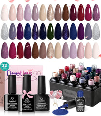Beetles Winter Gel Polish Set box with 20 colors for versatile nails