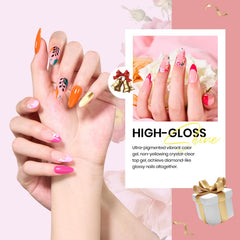 Beetles Winter Gel Polish Set nail-art-stickers shown for creative floral accents.