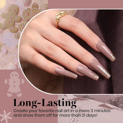 Beetles Gel Polish taupe shade for subtle holiday nails with durable gloss