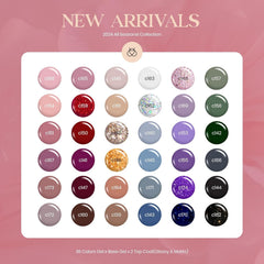 Beetles Winter Gel Polish Set color palette collection for seasonal nail art
