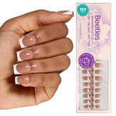 Beetles X Press Plus caramel French close-up for salon-like results at home.