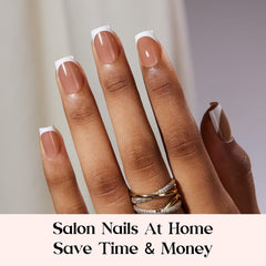 Beetles X Press Plus fifteen-size set display showing varied nail pieces for perfect fit.