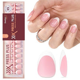 Beetles X Press Plus Petal French nails kit front view for at-home manicure.