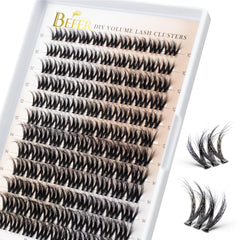 BEFER Beauty lash clusters 108pcs pack for lightweight at-home lash extensions and easy DIY use.