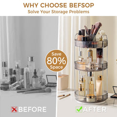 BEFSOP PET material safe and non-toxic stand demonstrates sturdy, wobble-free stability.