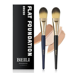 Beili foundation brush flat angled head for precise liquid foundation application.