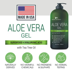 Being Naturals Aloe Vera Gel leaf juice highlight natural extract for soothing skin.