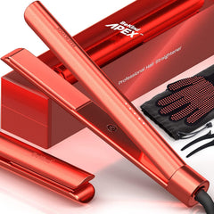 Bekind Apex 1in plates close-up delivering smooth straightening results.