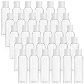 Bekith 4oz clear bottle with disc-top cap for travel-friendly shampoo or lotion.