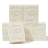 BELA extra creamy goat milk soap bar 6-pack long-lasting cleansing for hands, face and body.