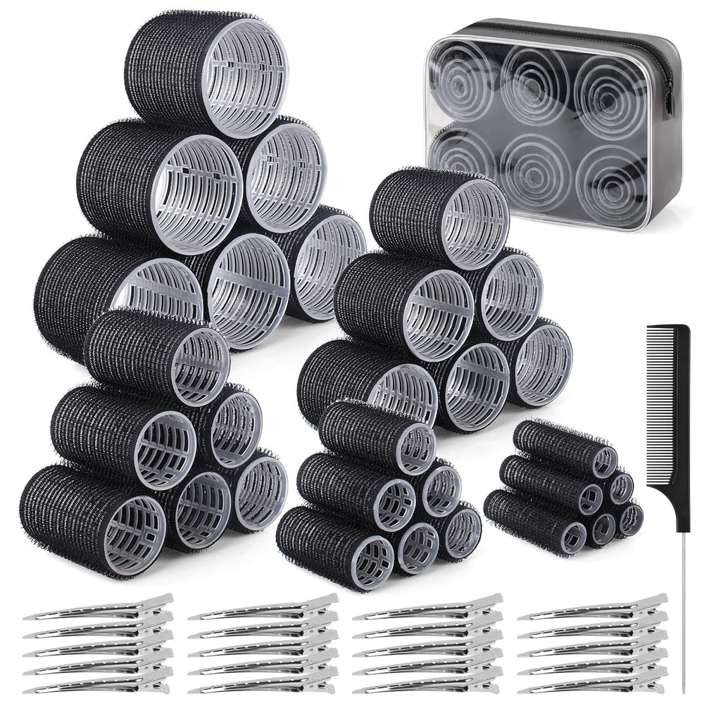 BELICOO hair rollers set front view for easy at-home curling.