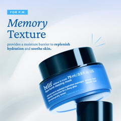 Belif Vitamin E Jelly on skin glow indicates plump, refreshed complexion by morning