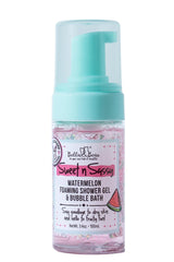 Bella & Bear Sweet 'n' Sassy Watermelon pump bottle for refreshing cleanse and moisturization.