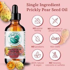 Bella Terra Oils prickly-pear-seed-oil-texture-swirl highlights silky, fast-absorbing face oil