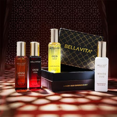 BellaVita Luxury OUD Gold bottle close-up for special occasions