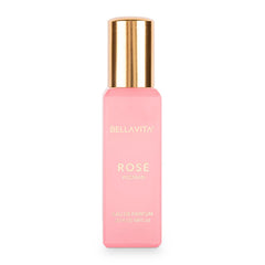 BellaVita Luxury Rose travel-size bottle for on-the-go fragrance.