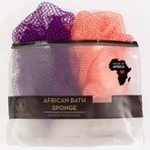 Bellanomi Indigo back-scrub sponge for deep clean and spa-like feel.