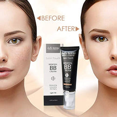 Bellaterra Cosmetics BB Cream close-up texture highlighting silky, seamless application