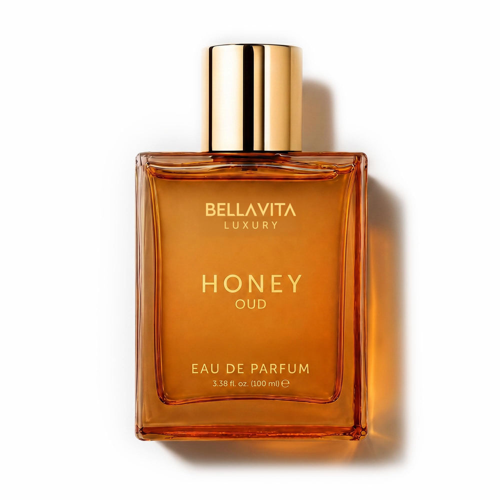Bellavita Luxury front bottle showing elegant design and refined presence