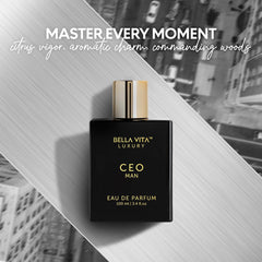 Bella Vita Luxury CEO perfume packaging showcases premium vegan fragrance
