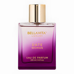Bella Vita Luxury Date bottle highlights pink pepper for a vibrant day-to-night allure