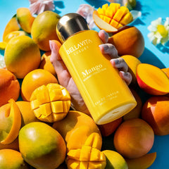 Bellavita Mango EDP close-up mango top notes evoke bright, fresh energy.
