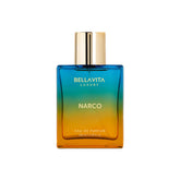 BELLAVITA Narco bottle front view highlighting luxurious unisex fragrance.