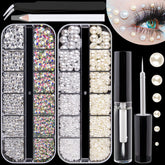 belleboost flatback crystal ab gems for sparkling nail art and makeup accents